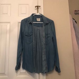 Medium Wash Denim Button Down